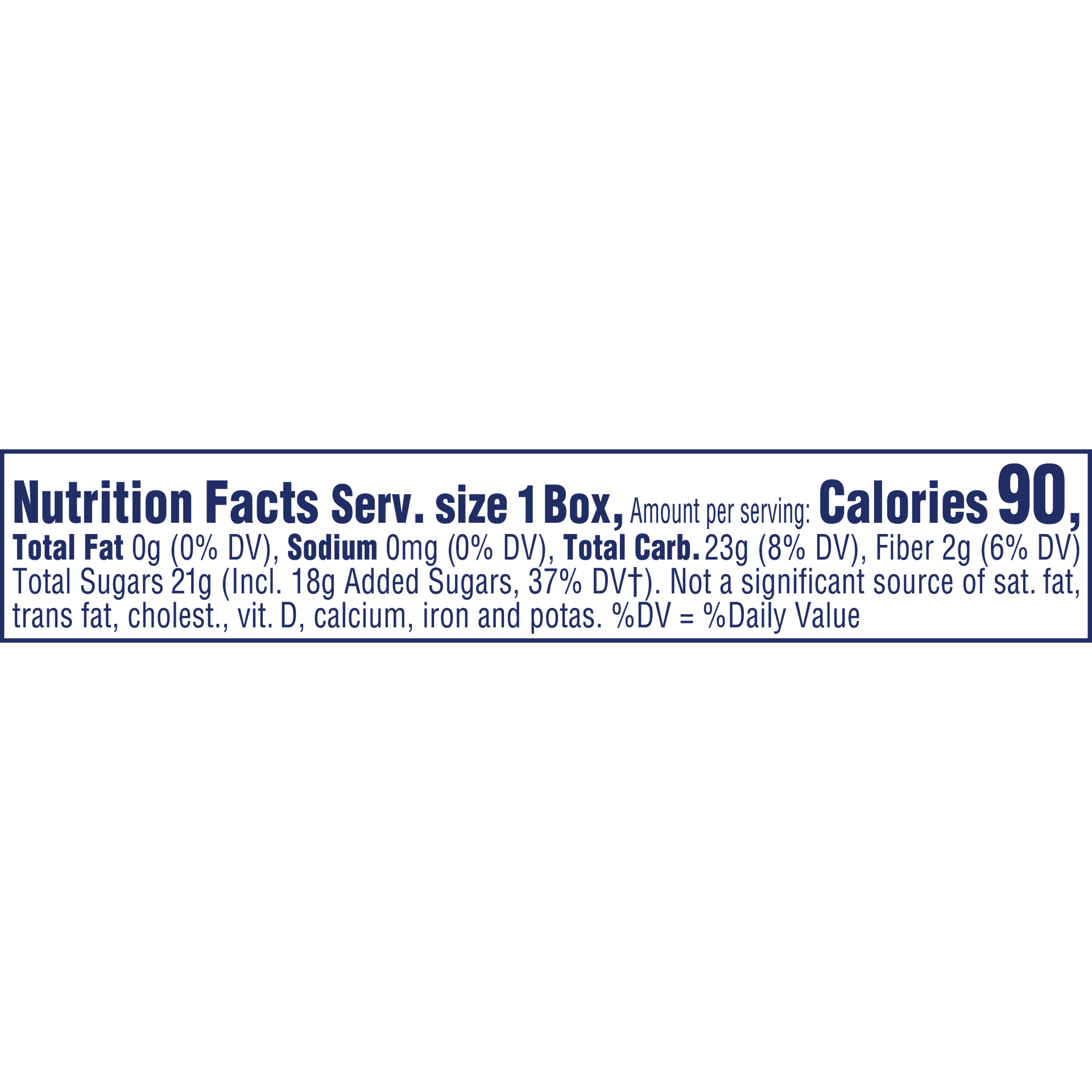 Nutrition Label