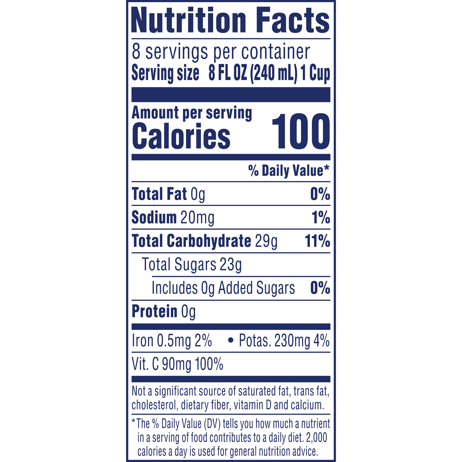 Nutrition Label
