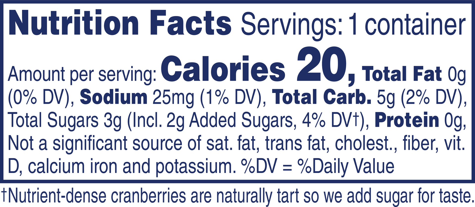 Nutrition Label